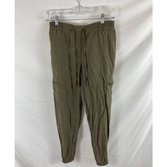Trouve Green Cargo Jogger Pants Size Small - Picture 3 of 5